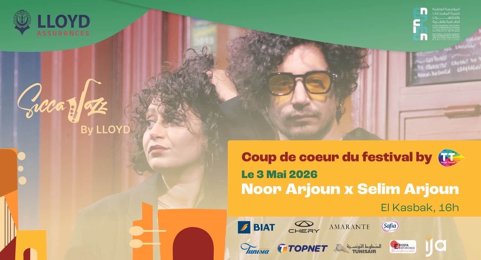 Siccajazz Clôture Noor & Selim Arjoun Quintet - Medina Fortress