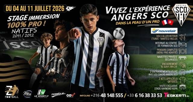 Stage Immersion Pro avec Angers SCO - Tunis-Tunis